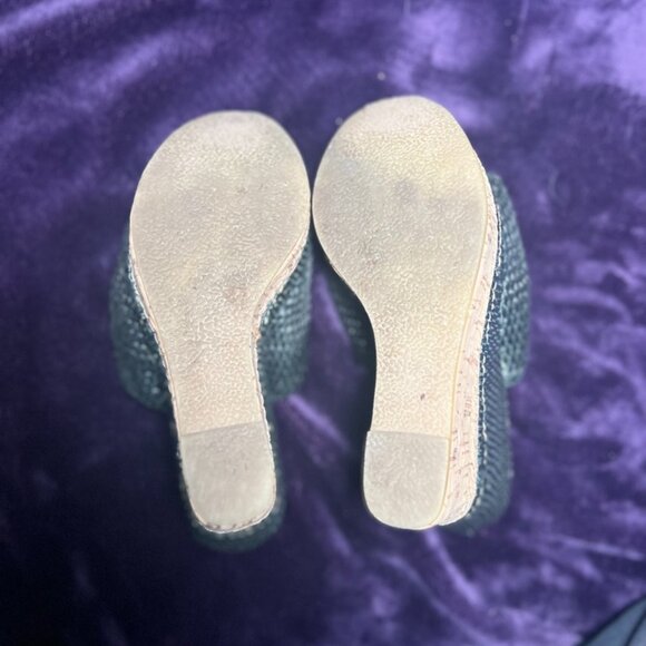 VERY VOLATILE | Raffia And Cork Hampton Wedge Heel Platform | Size 6 - Picture 4 of 4